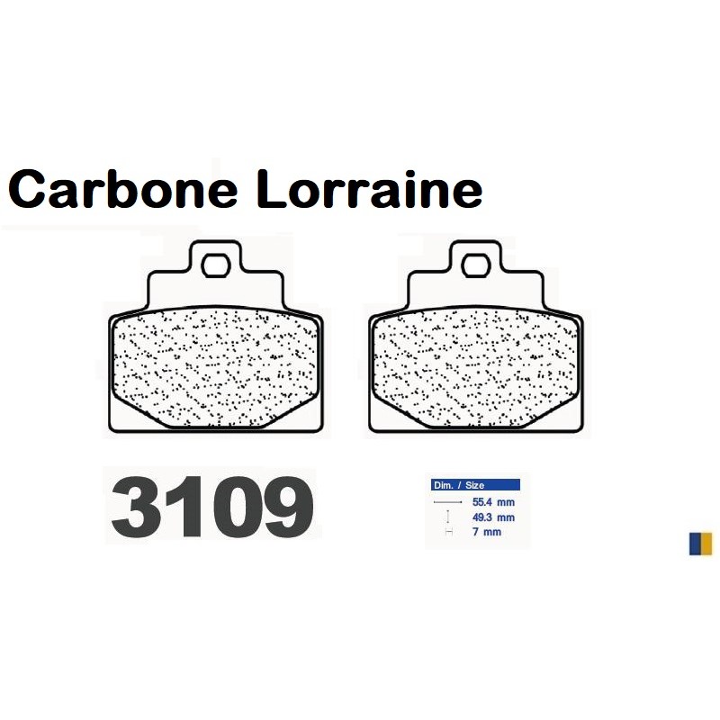 Carbone Lorraine bromsbelägg 3109 MSC Carbone Lorraine bromsbelägg 3109 MSC