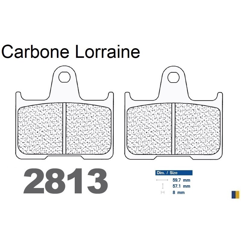 Carbone Lorraine rear brake pads type 2813 RX3 Carbone Lorraine rear brake pads type 2813 RX3