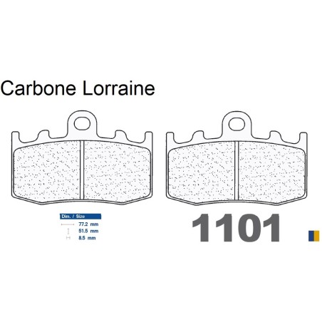 Carbone Lorraine front brake pads type 1101 XBK5