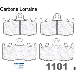 Plaquettes Carbone Lorraine de frein avant - BMW R 1200 GS 2004-2012