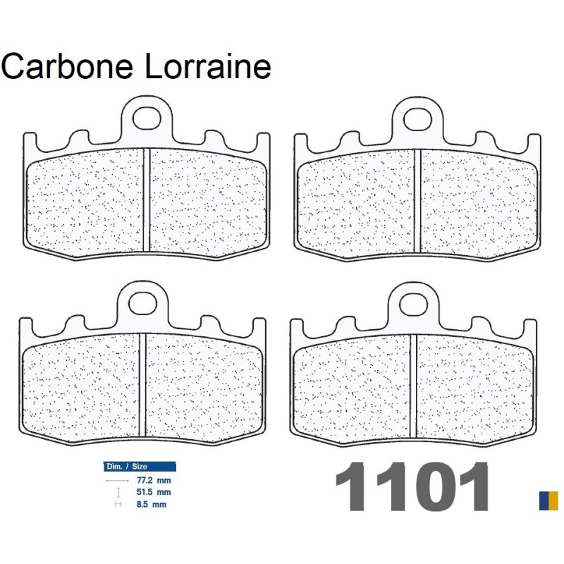 Carbone Lorraine Bremsbeläge vorne - BMW R 1200 GS 2004-2012 Carbone Lorraine Bremsbeläge vorne - BMW R 1200 GS 2004-2012
