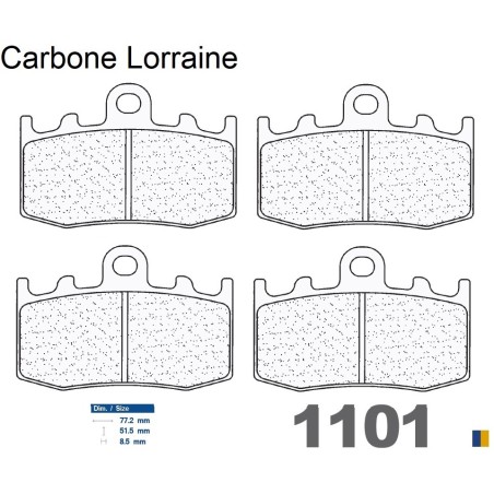 Carbone Lorraine Bremsbeläge vorne - BMW R 1200 GS 2004-2012