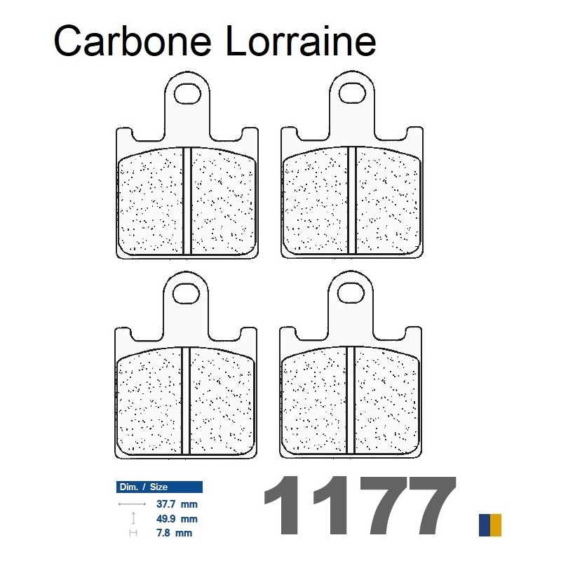 Carbone Lorraine front brake pads type 1177 XBK5 Carbone Lorraine front brake pads type 1177 XBK5