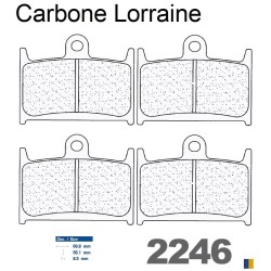 Plaquettes Carbone Lorraine de frein avant - Indian 1800 Chief Classic 2011-2013