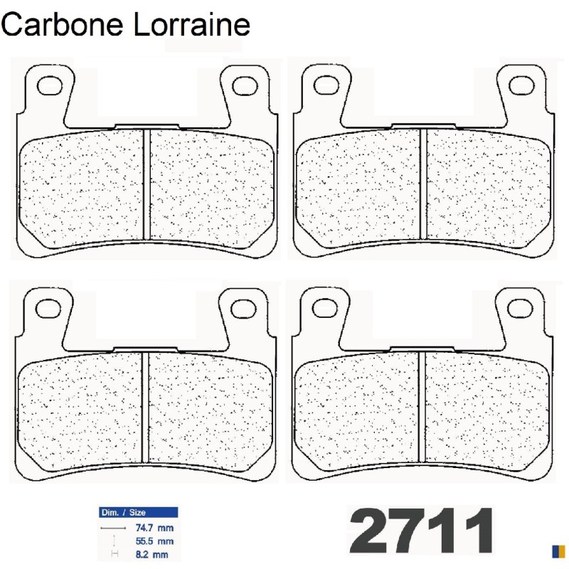 Carbone Lorraine front brake pads - Harley Davidson 1200 XR 2008-2010 Carbone Lorraine front brake pads - Harley Davidson 1200 XR 2008-2010