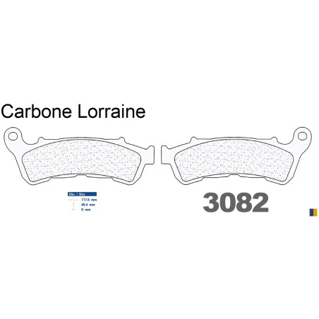Klocki hamulcowe Carbone Lorraine - 3082 MSC