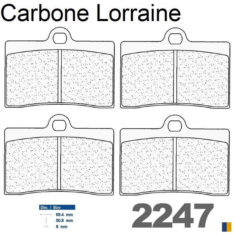 Carbone Lorraine racing bromsbelägg fram - Ducati 916 Biposto 1995-1997 Carbone Lorraine racing bromsbelägg fram - Ducati 916 Biposto 1995-1997