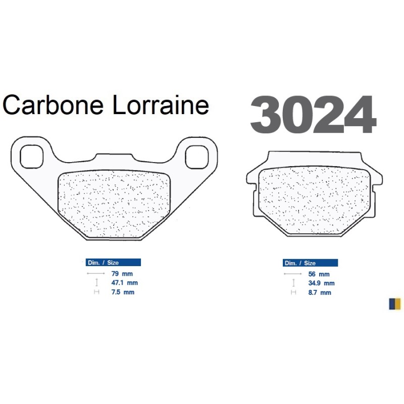 Carbone Lorraine bromsbelägg - 3024 SC Carbone Lorraine bromsbelägg - 3024 SC