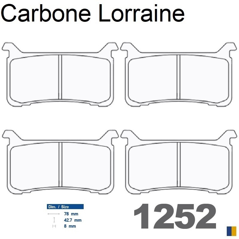 Carbone Lorraine bromsbelägg fram - Honda CB 1000 R 2018-2021 Carbone Lorraine bromsbelägg fram - Honda CB 1000 R 2018-2021