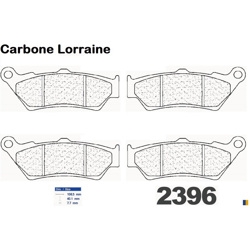 Carbone Lorraine front brake pads - Aprilia ETV 1000 Caponord 2001-2007 Carbone Lorraine front brake pads - Aprilia ETV 1000 Caponord 2001-2007