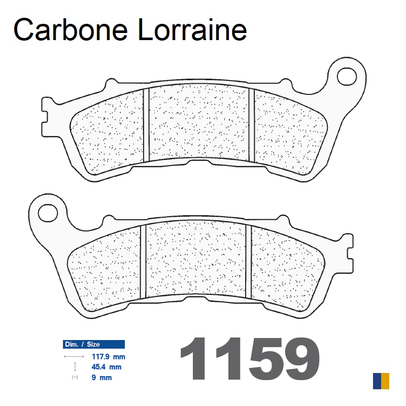 Pastillas de freno Carbone Lorraine - 1159 A3+ Pastillas de freno Carbone Lorraine - 1159 A3+