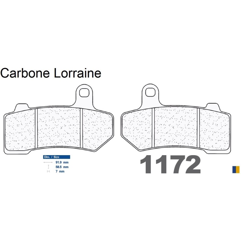 Pastillas de freno Carbone Lorraine - 1172 A3+ Pastillas de freno Carbone Lorraine - 1172 A3+