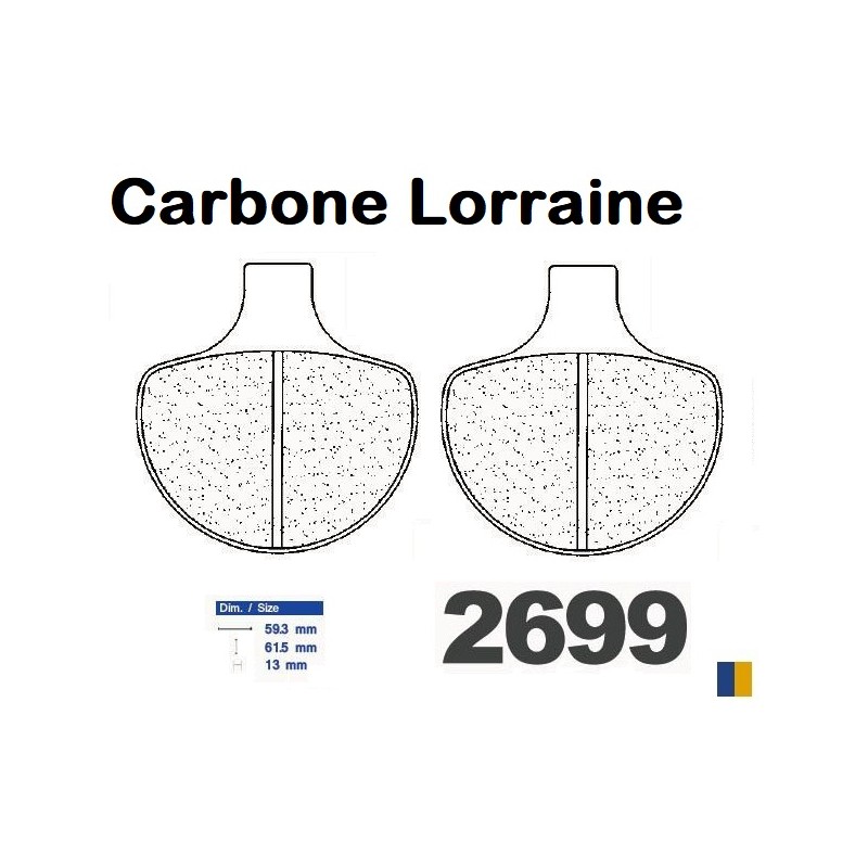 Pastillas de freno Carbone Lorraine - 2699 A3+ Pastillas de freno Carbone Lorraine - 2699 A3+