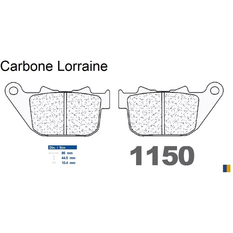 Pastillas de freno Carbone Lorraine - 1150 RX3 Pastillas de freno Carbone Lorraine - 1150 RX3