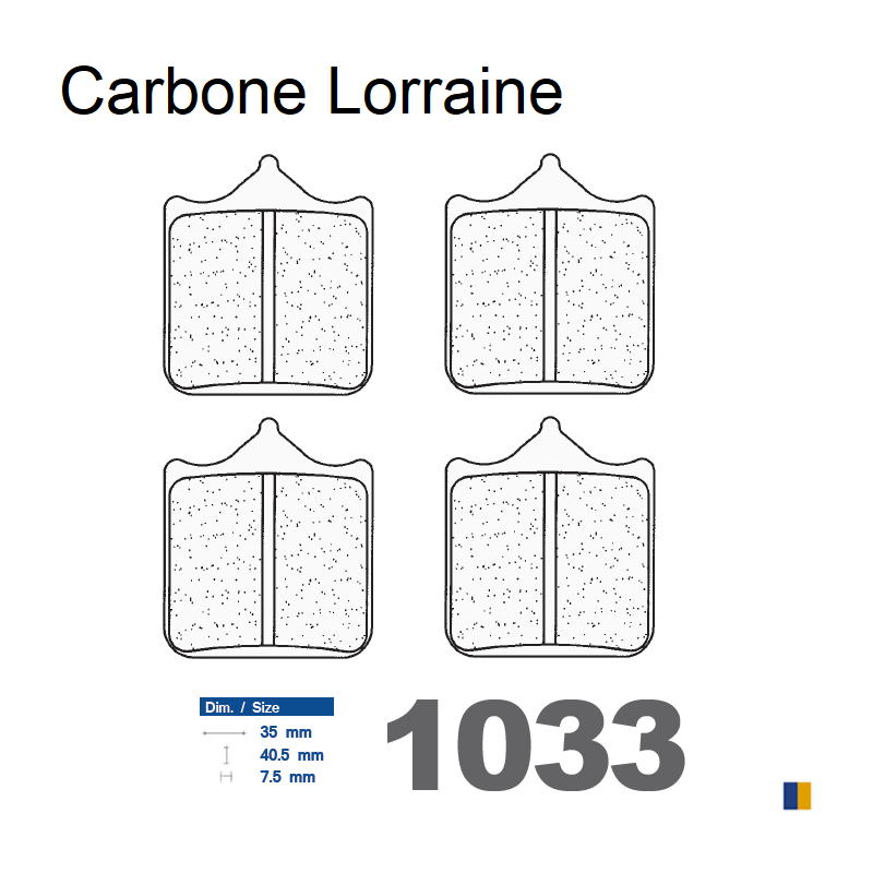 Carbone Lorraine front brake pads type 1033 XBK5 Carbone Lorraine front brake pads type 1033 XBK5