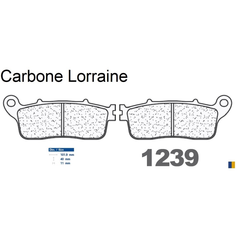 Carbone Lorraine bromsbelägg bak - 1239 RX3 Carbone Lorraine bromsbelägg bak - 1239 RX3