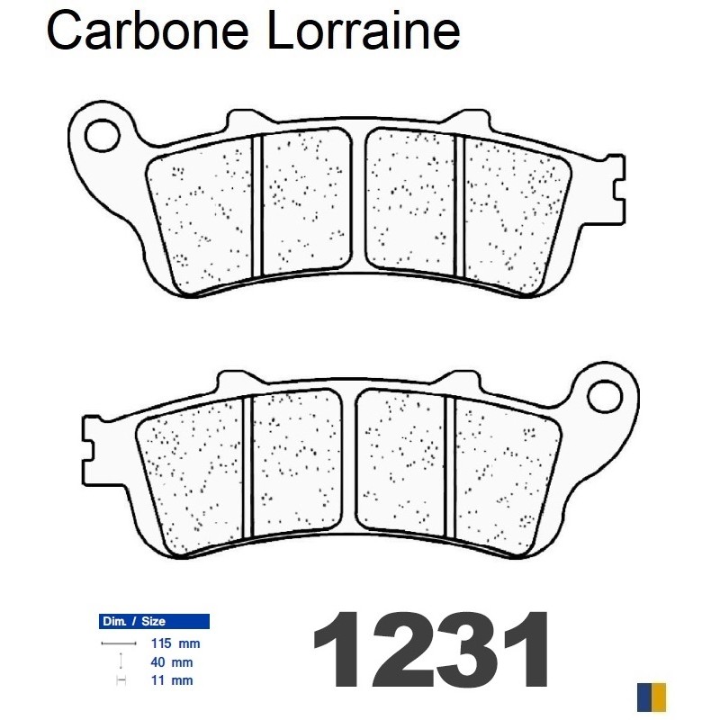 Klocki hamulcowe Carbone Lorraine - 1231 RX3 Klocki hamulcowe Carbone Lorraine - 1231 RX3