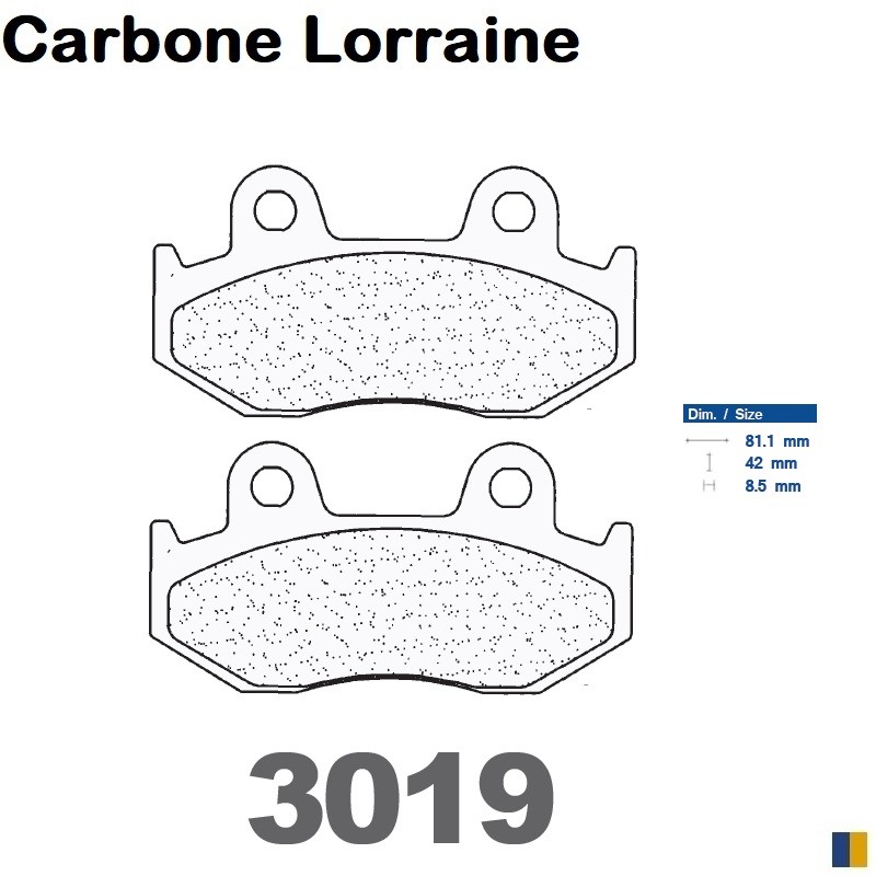 Carbone Lorraine bromsbelägg 3019 MSC Carbone Lorraine bromsbelägg 3019 MSC