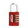 Star Locks Combination Padlock - 4 Digits - 26x78 mm - Red