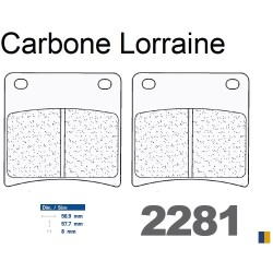 Pastillas de freno Carbone Lorraine - 2281 RX3