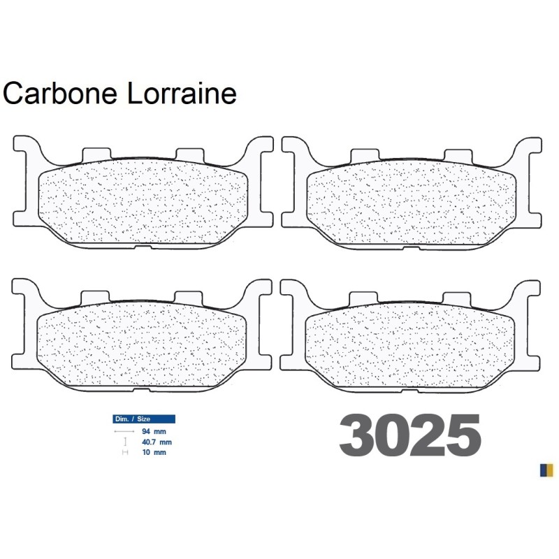 Carbone Lorraine bromsbelägg fram för Yamaha XP 500 T-Max (S/T/V) 2004-2007 Carbone Lorraine bromsbelägg fram för Yamaha XP 500 T-Max (S/T/V) 2004-2007