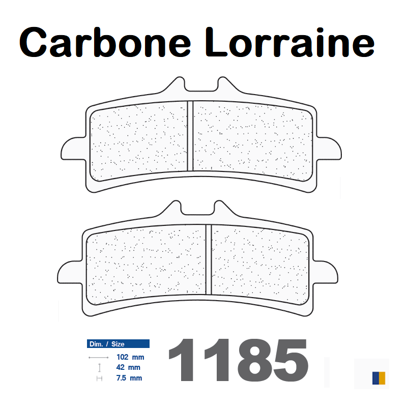 Pastiglie freno anteriore Carbone Lorraine racing tipo 1185 C60 Pastiglie freno anteriore Carbone Lorraine racing tipo 1185 C60