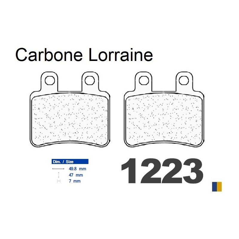 Carbone Lorraine bromsbelägg fram 1223 A3+ Carbone Lorraine bromsbelägg fram 1223 A3+