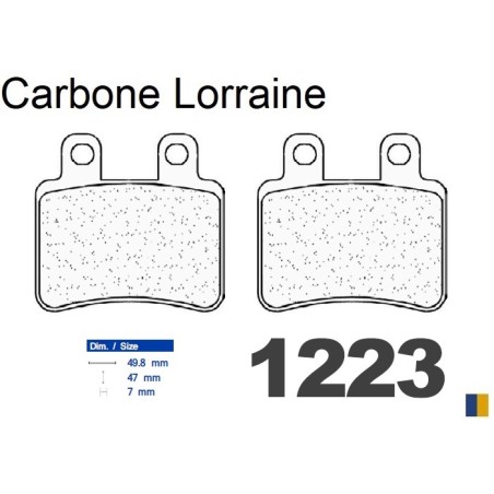 Plaquettes de frein Carbone Lorraine type 1223 A3+