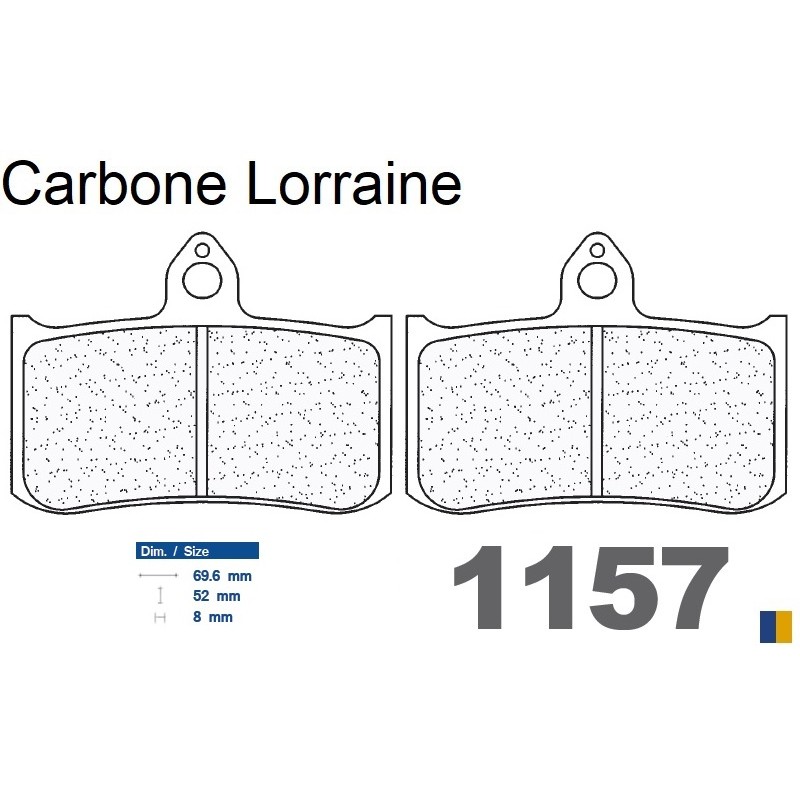 Pastillas de freno Carbone Lorraine - 1157 XBK5 Pastillas de freno Carbone Lorraine - 1157 XBK5