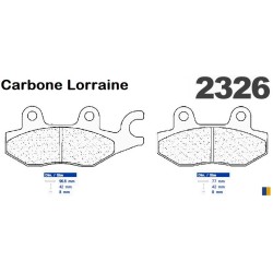 Pastiglie freno anteriore Carbone Lorraine per Honda VT 125 Shadow 1999-2006