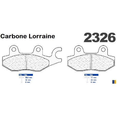 Carbone Lorraine Bremsbeläge vorne - Honda VT 125 Shadow 1999-2006