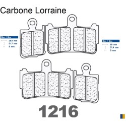 Pastillas de freno Carbone Lorraine - 1216 XBK5