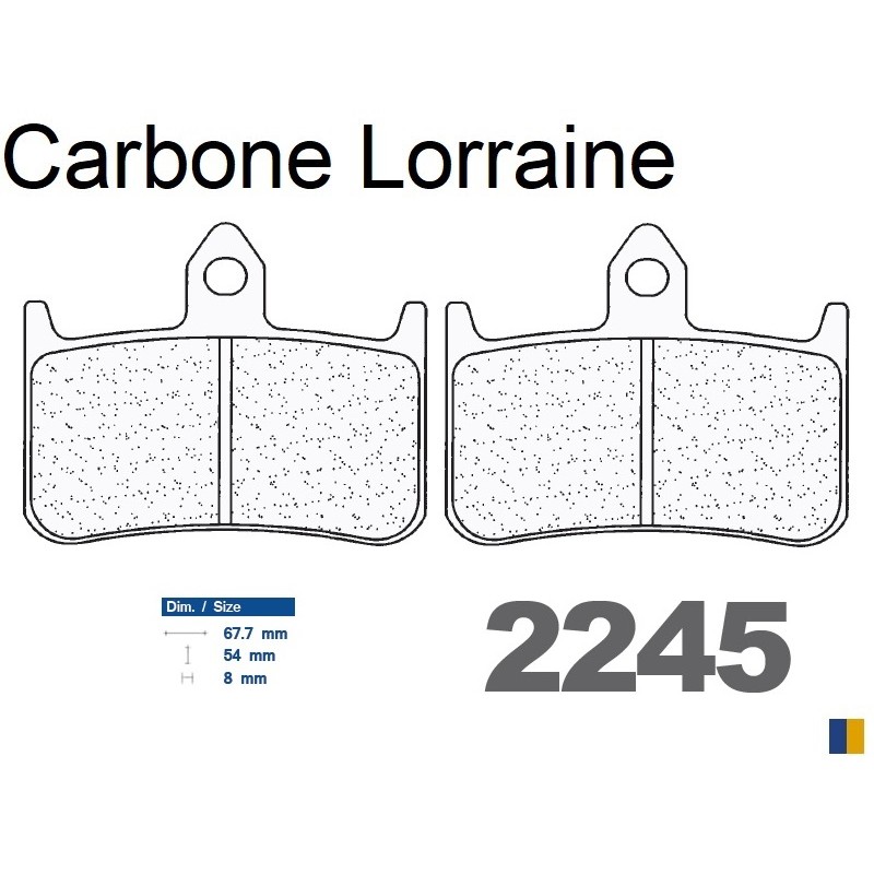 Pastillas de freno Carbone Lorraine - 2245 A3+ Pastillas de freno Carbone Lorraine - 2245 A3+