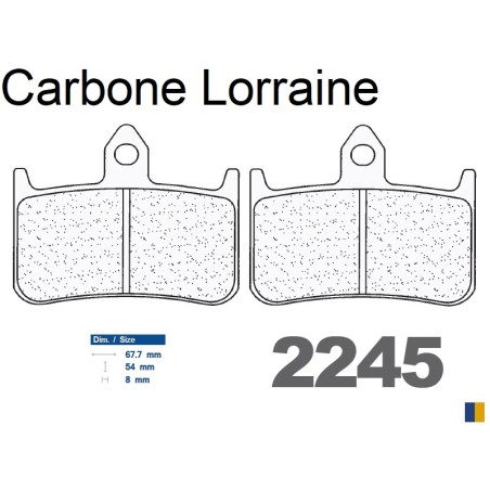 Pastillas de freno Carbone Lorraine - 2245 A3+