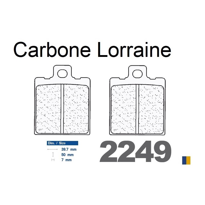 Klocki hamulcowe Carbone Lorraine - 2249 A3+ Klocki hamulcowe Carbone Lorraine - 2249 A3+