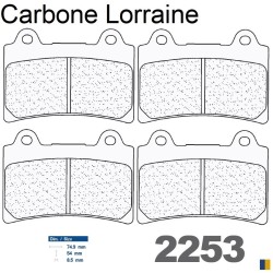 Carbone Lorraine remblokken vooraan - Yamaha XVZ 1300 A Royal Star 1996-2001