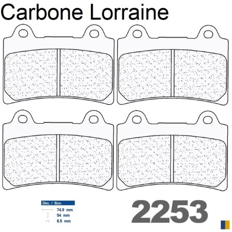 Carbone Lorraine remblokken vooraan - Yamaha XVZ 1300 Venture Royale 1986-1995