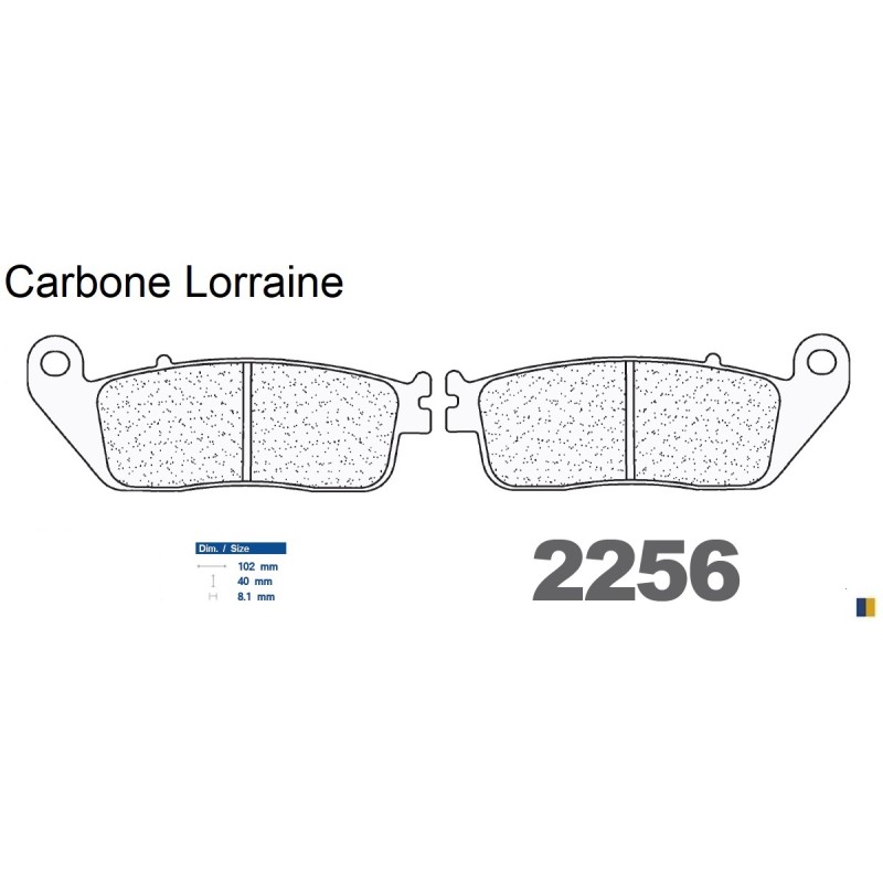 Carbone Lorraine bromsbelägg fram - 2256 XBK5 Carbone Lorraine bromsbelägg fram - 2256 XBK5