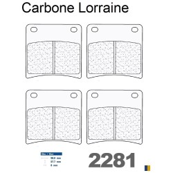 Carbone Lorraine remblokken vooraan voor Suzuki GSX 400 F (GK74A) 1988-1990