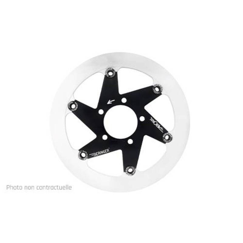 Disque de frein BERINGER Aeronal rond flottant - noir - ref Y23LGIB