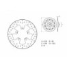 Disque de frein BREMBO Serie Oro rond fixe - ref 68B40761