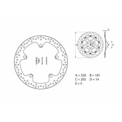 Disque de frein BREMBO...
