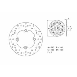Disque de frein BREMBO...
