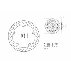 Disque de frein BREMBO...