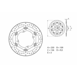 BREMBO Serie Oro okrągła...