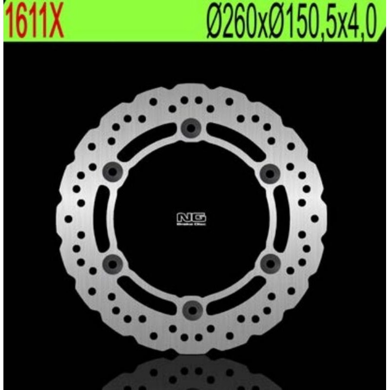 NG BRAKES disco freno ondulato fisso - ref 1611X
