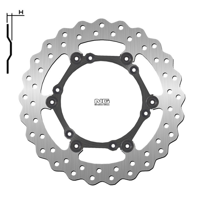 Frenos de disco ondulado flotante NG BRAKES - ref 1725X