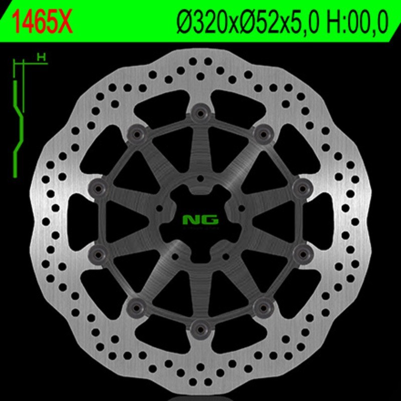 Frenos de disco ondulado flotante NG BRAKES - ref 1465X