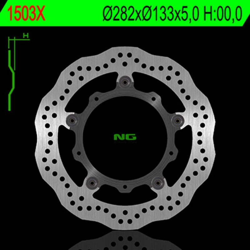 Frenos de disco ondulado flotante NG BRAKES - ref 1503X