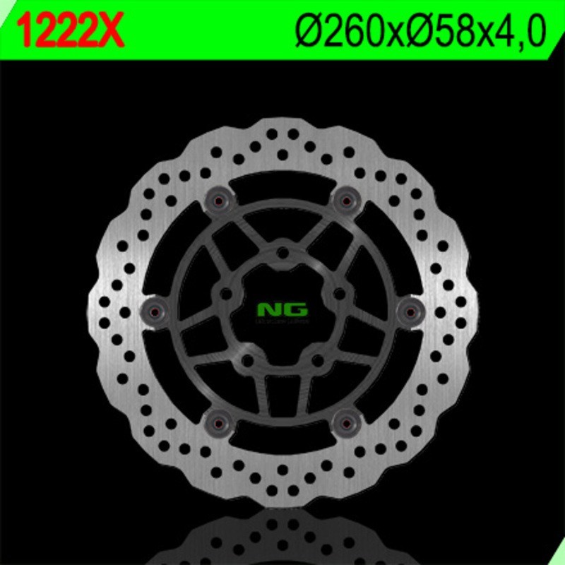 Disco freno flottante ondulato NG BRAKES - ref 1222X